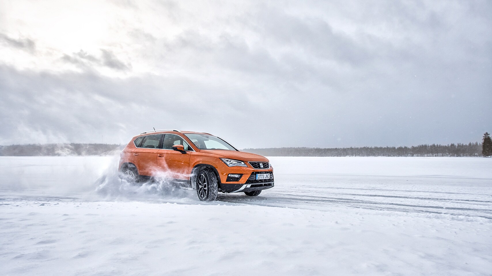 SEAT Ateca snow landscape