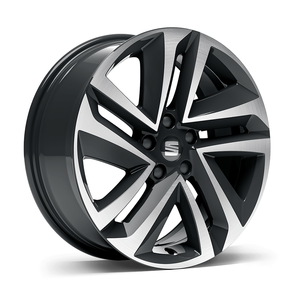 New SEAT Tarraco SUV 7 seater design alloy wheels 18 inch machined
