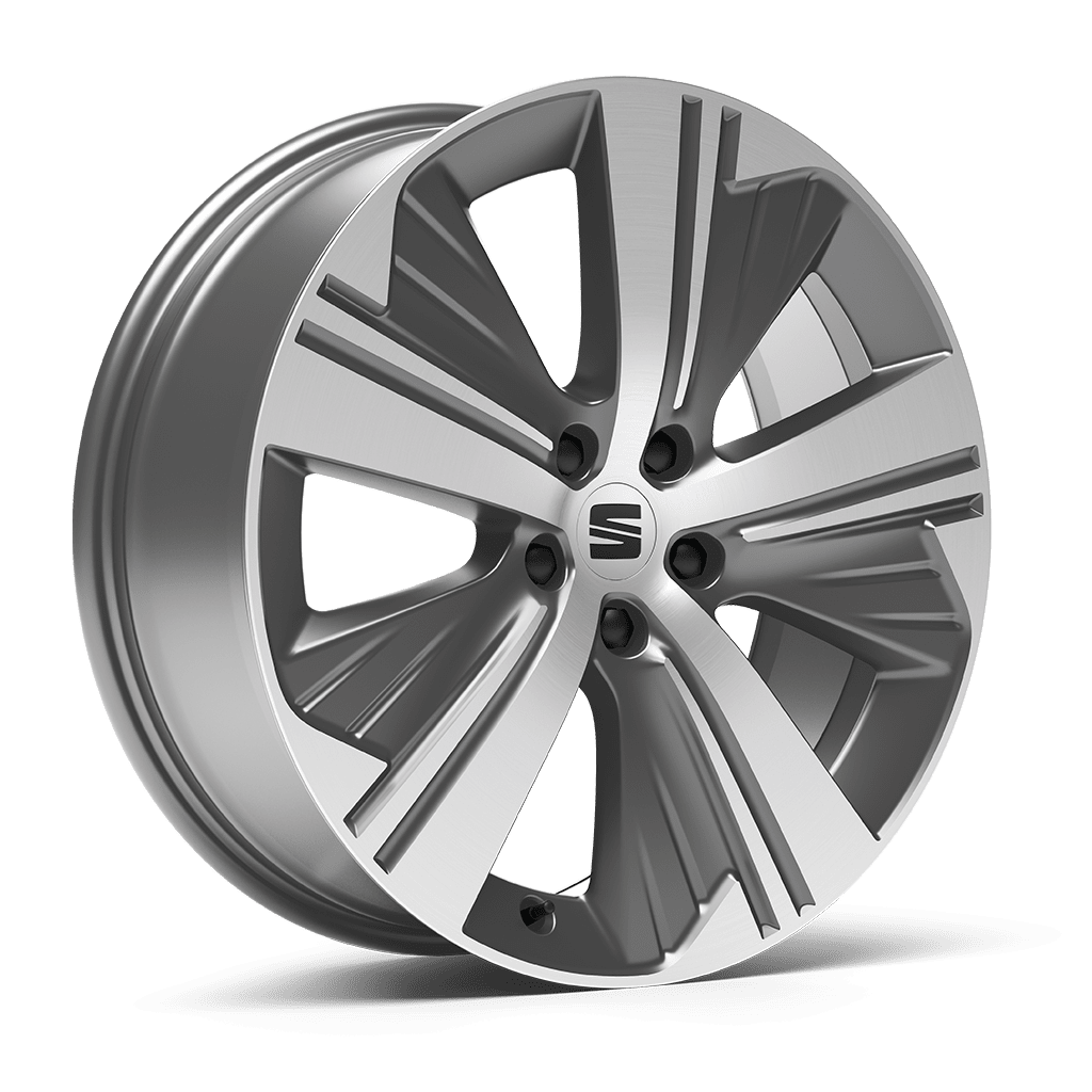 New SEAT Tarraco SUV 7 seater design alloy wheels 19 inch machined